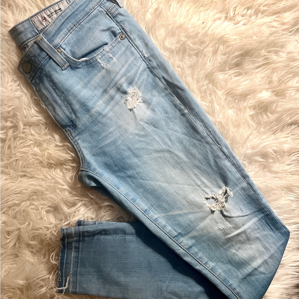 AG Denim The Legging Ankle Super Skinny Ankle Distressed! Sz 26R! Fantastic!